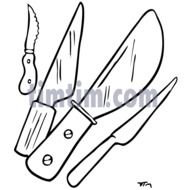 Knife Line Drawing