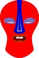 Clipart of African Mask