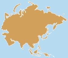Asia Continent Clip Art