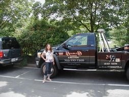 Tow Truck and girl