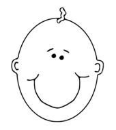 Face Outline Clip Art N5
