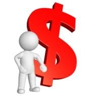 Ä°llustration of Dollar Sign and figure
