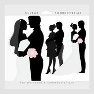 Bride Silhouette Clip Art Black And White