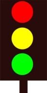 traffic light as graphic illustration