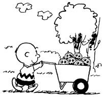 Charlie Brown Halloween Coloring Pages drawing
