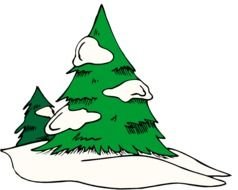 Snowy Pine Tree Clip Art N2