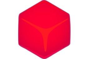 Cube Golden Vector Clip Art