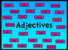 What Are Adjectives, bright Smartboard
