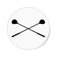 Crossed Golf Clubs Clip Art N3