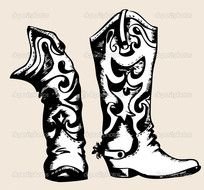 Cowboy Boots Clip Art N35