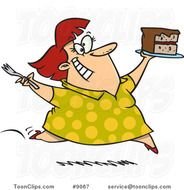 Cartoon Lady Running
