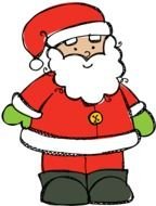 santa as a picture for clipart