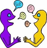 Cartoon People Speaking