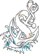 Cute Anchor Drawing