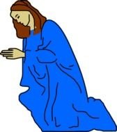 Christian Women Praying Clip Art