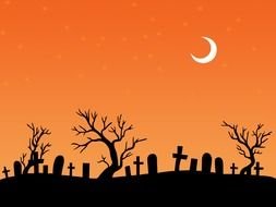 Halloween Moon drawing