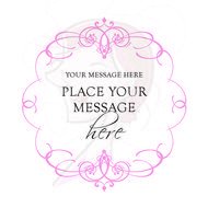 Pink Swirl Border Clip Art N7