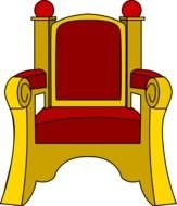 clipart of the gold throne
