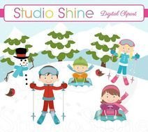 Cute Snow Clip Art N3