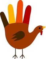 Hand Turkey Clip Art Free