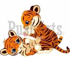 Cute Cartoon Tiger Cub N4