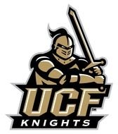 logo with silhouette of a fighting knight