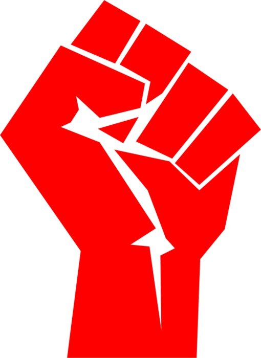 Black And White Fist Clip Art N3