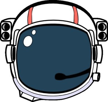 Astronaut Helmet Clip Art N6