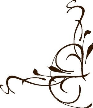 Floral Swirl Clip Art N14