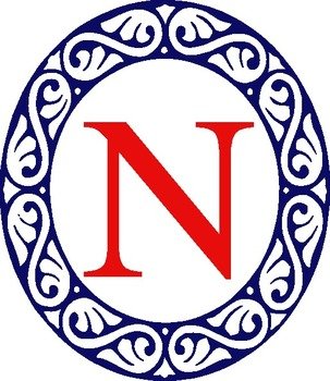 N Monogram Clip Art
