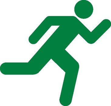 Stick Man Running Clip Art N14