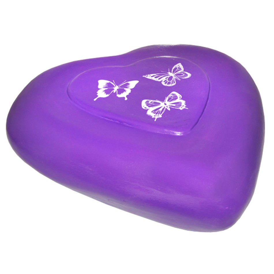 Purple Urns With Butterflies