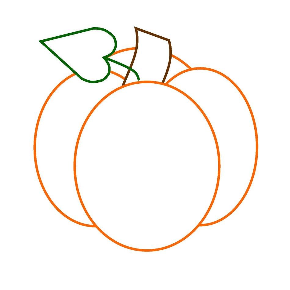 Pumpkin Applique drawing
