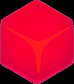 Cube Golden Vector Clip Art