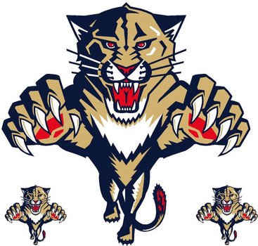 NHL Florida Panthers Wallmarx Hockey Wall Accent Set