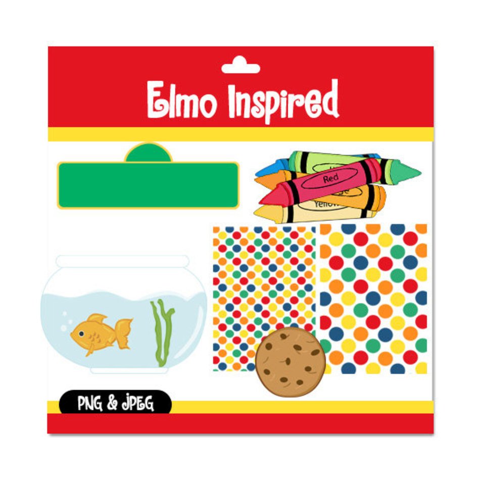 Sesame Street Elmo Clip Art N11