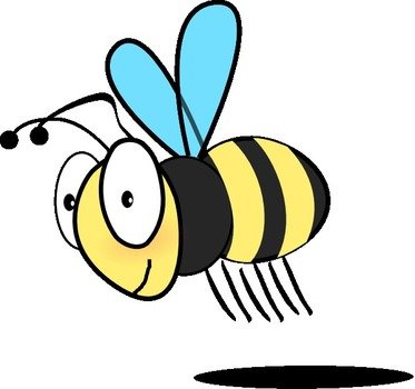 Black And White Bee Clip Art N9