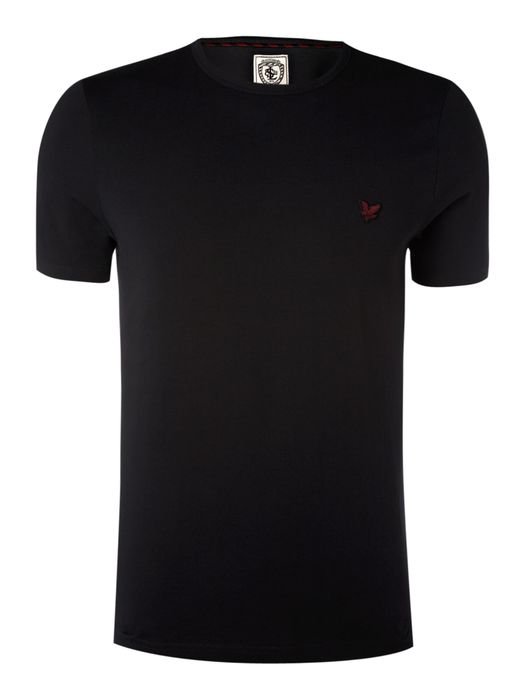 Mens Lyle And Scott Basic T Shirt Black