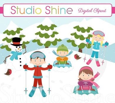 Cute Snow Clip Art N3