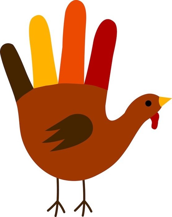Hand Turkey Clip Art Free