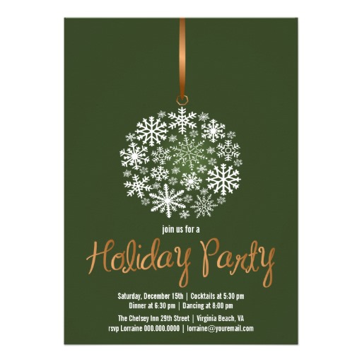 Elegant Christmas Party Invites Clip Art free image download