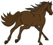 Running Horse Clip Art N14