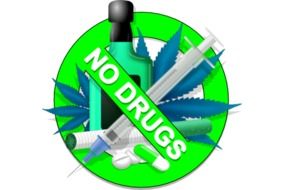 No Drugs Signs Clip Art N3