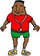 Physical Education Teacher Cartoon