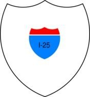 Blank Interstate Sign Clip Art