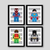 Superhero Wall Art