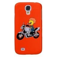 Cartoon Duck On Motorcycle