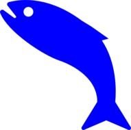 Blue Fish Clip Art N9