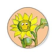 Cartoon Sunflower Clip Art N5