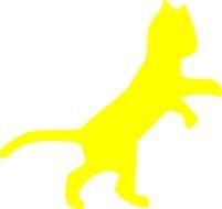 Yellow Cat Clip Art N6